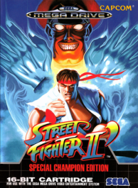 Street Fighter II': Special Champion Edition PAL Sega Mega Drive PAL box art